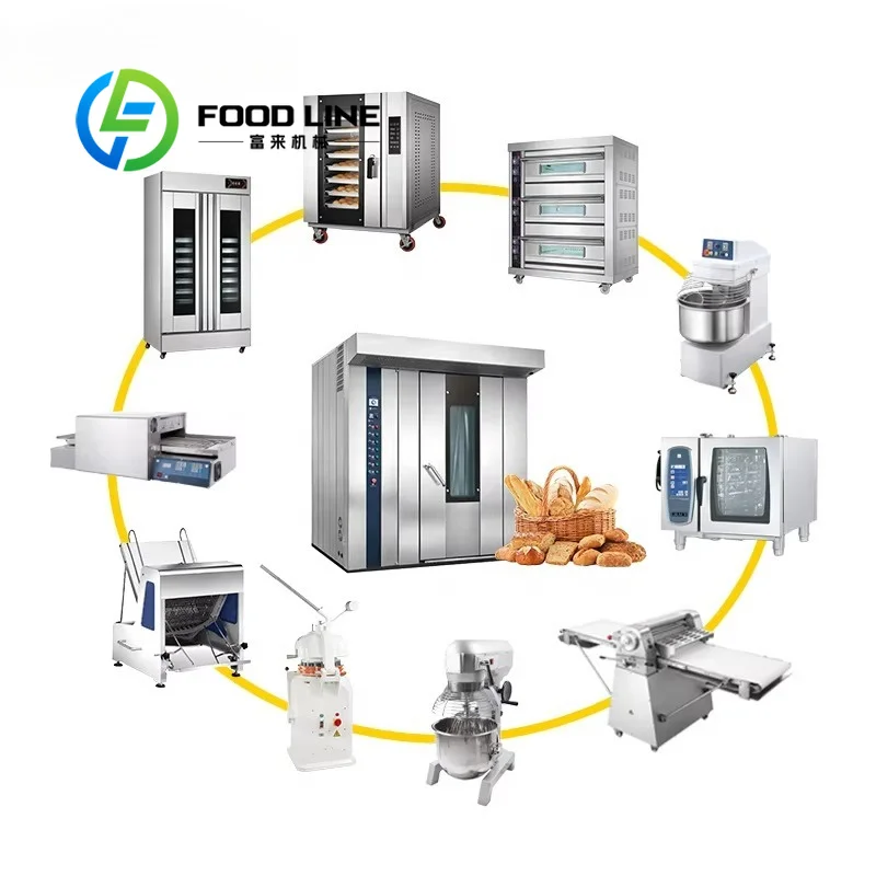 Commercial Bakery Equipment Complete Set Dough Divider Rounder Unit System Design Bakery Training Center Fast Ship System