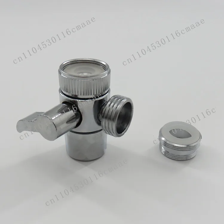 Kitchen or bathroom sink faucet replacement parts M22 X M24 brass splitter, polished chrome