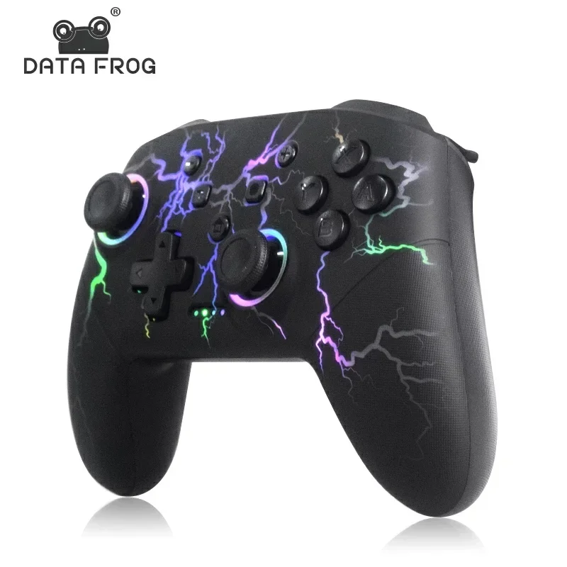 DATA FROG draadloze gamecontroller voor Switch / Lite / OLED-model PC-gamingjoystick Dual Vibration Turbo