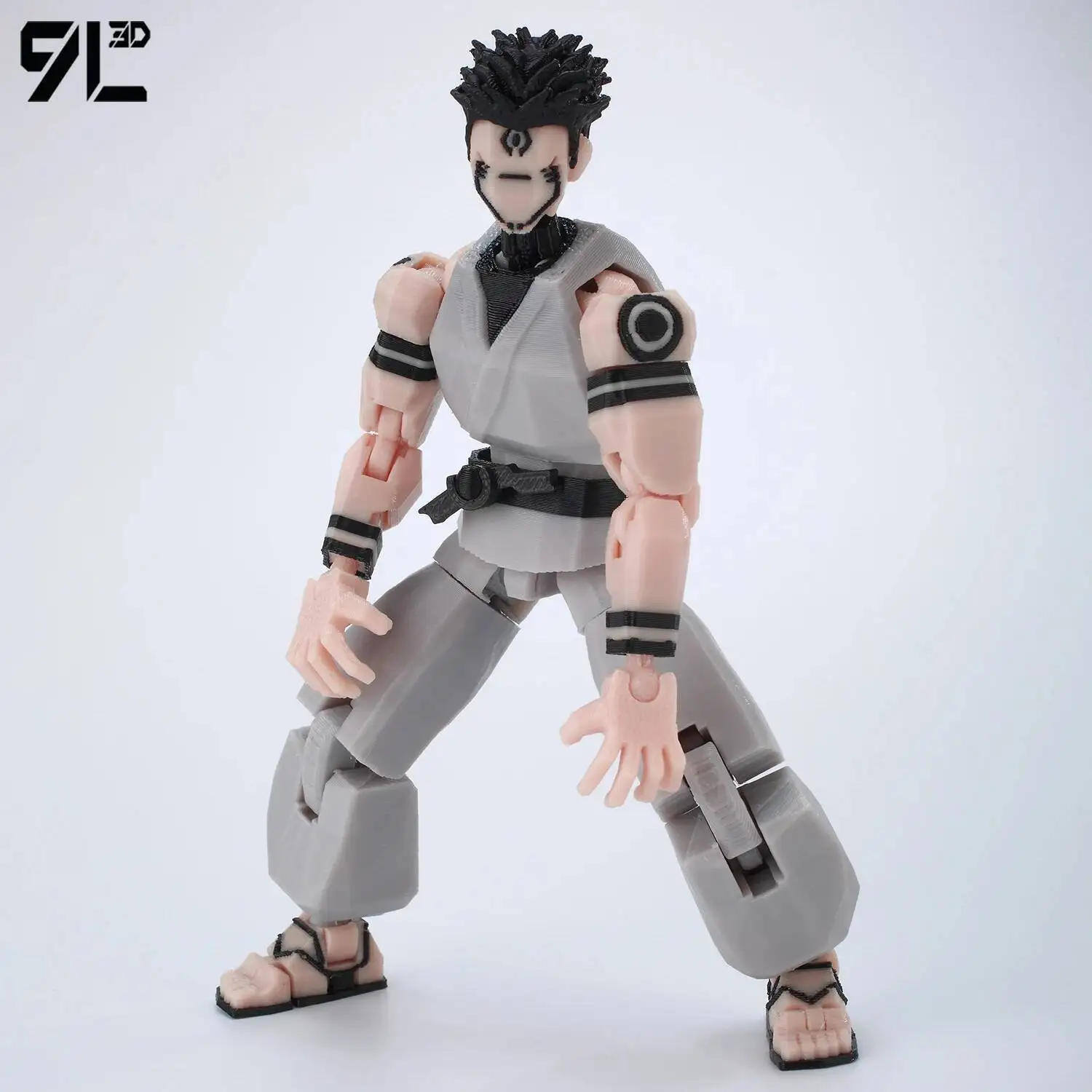 9L3D Gedrukt Dummy13 T13 Op Voorraad Klaar voor Verzending Jujutsu Kaisen Grijs Gewaad Sukuna Figuur Anime Gelede Model Stress-relief Speelgoed
