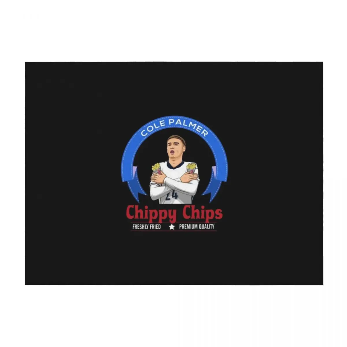 

Cole Palmer Chippy Chips Funny Throw Blanket Loose Personalized Gift Flannel Blankets Sofas Of Decoration Blankets