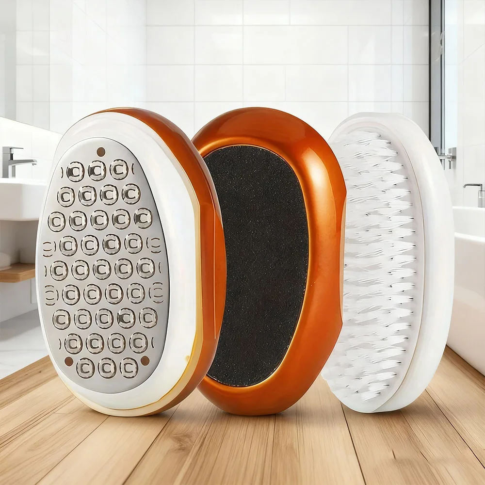 

Foot Rubbing Household Foot Grinder Removes Dead Skin Horny Foot Calluses Foot Board File Three-In-One Stainless Steel