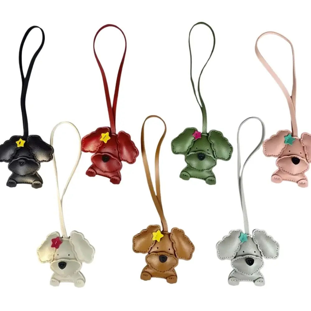 حقيبة من جلد البولي يوريثان ذات أذنين مموجة - سحر مشبك شعر مجعد لطيف مع فيونكة/نجمة، إكسسوار حقيبة رائع #4