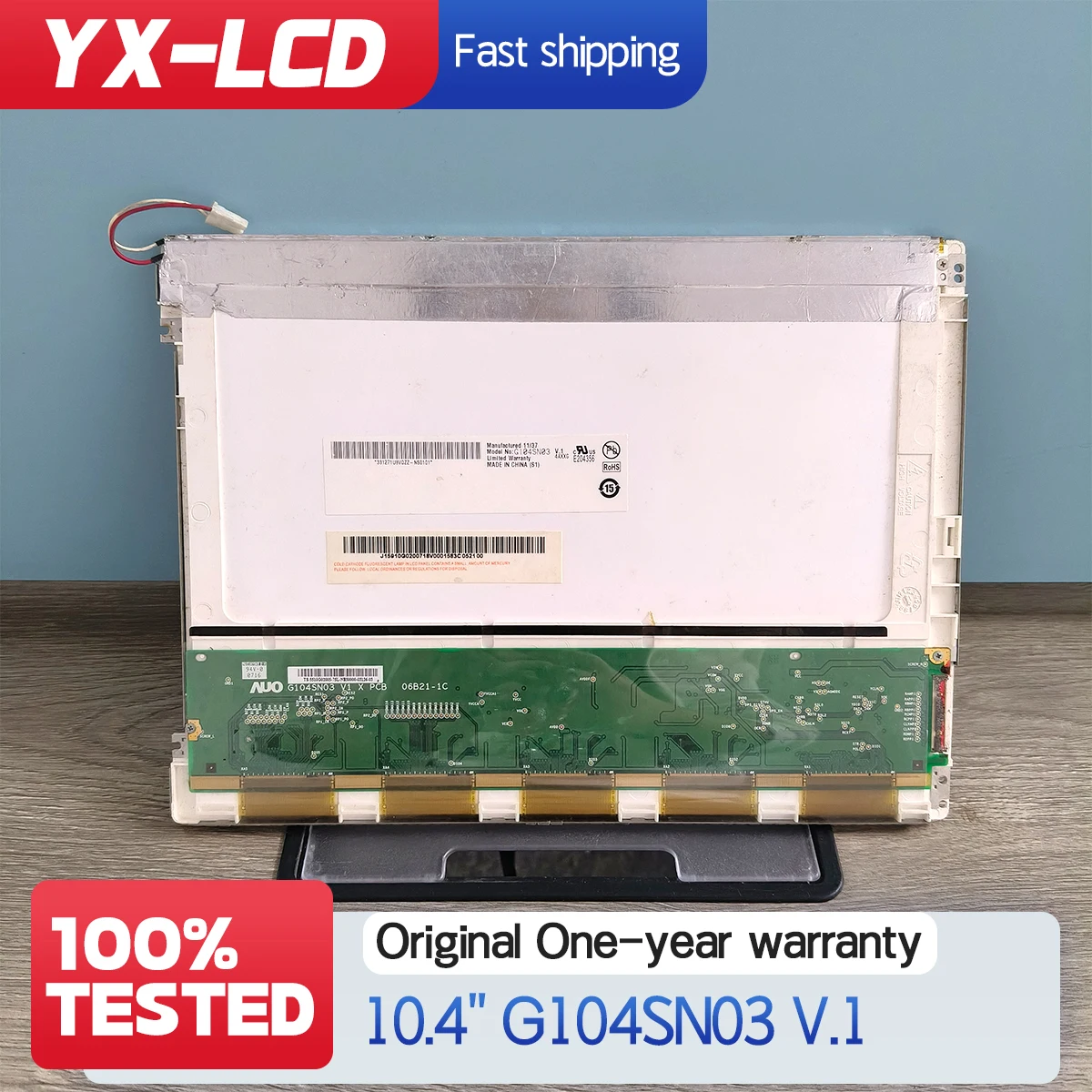 

B104SN02 V0 G104XVN01.0 B104SN02 G104SN03 V0 G104N03 V5 G104VN01 V.1 LED LCD Industrial LCD Screen 10.4 Inch