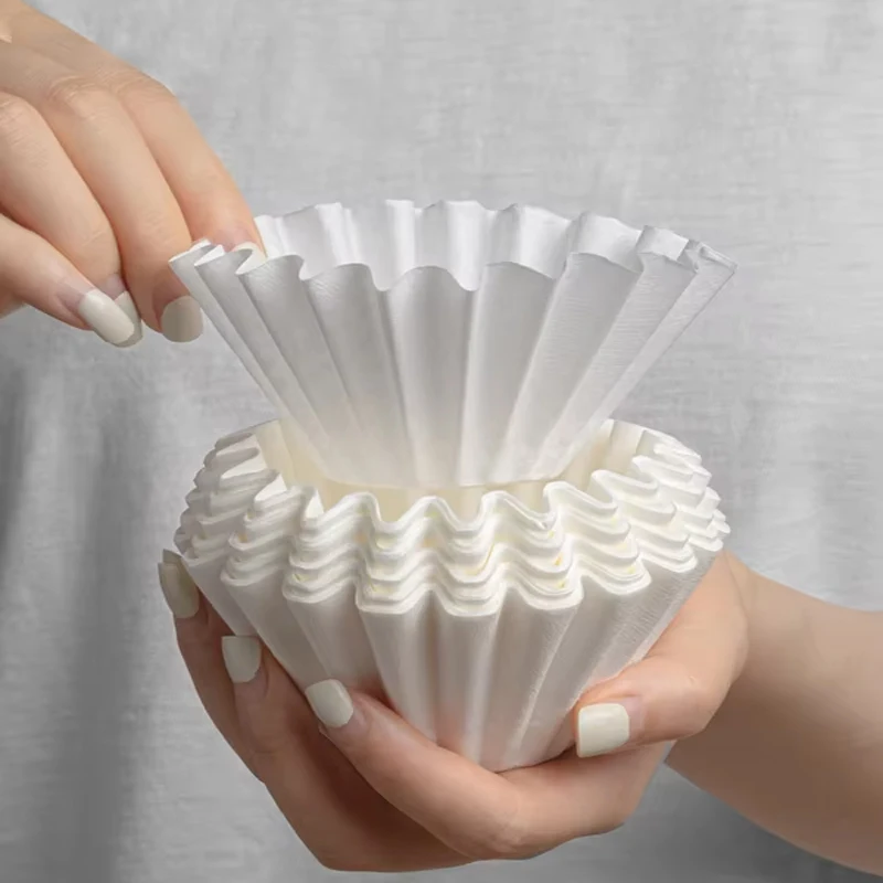 1-2Cups Basket Coffee Paper Filter Pour Over Filter Papers 50 Sheets;Fits B75 Coffee Dripper & 1-2 Cups Basket Dripper image 3