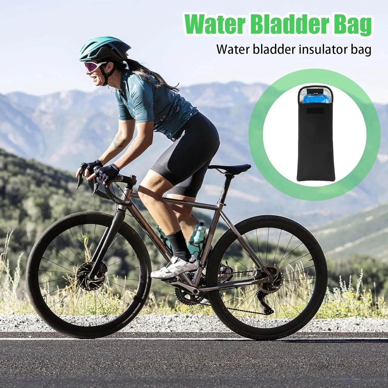 

Hiking Water Bladder 3L Lightweight Leakproof Insulated Hydration Water Pack For Camping Running Cycling Outdoor Backpacking