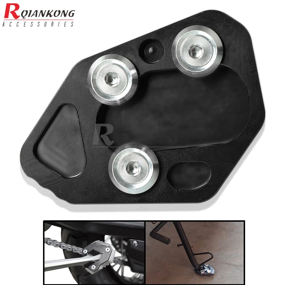 Motorcycle Side Stand Kickstand Support Enlarge Plate Foot Pads For BMW F800R F 800 R f800r 2009 2010 2011 2012 2013 2014 2015 