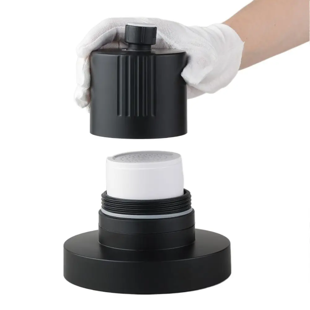 

Healthier Hair Filtered Shower Head Protect Hair Reduce Hair Shedding Shower Filter Black Soothe Dry Skin Shower Accessories