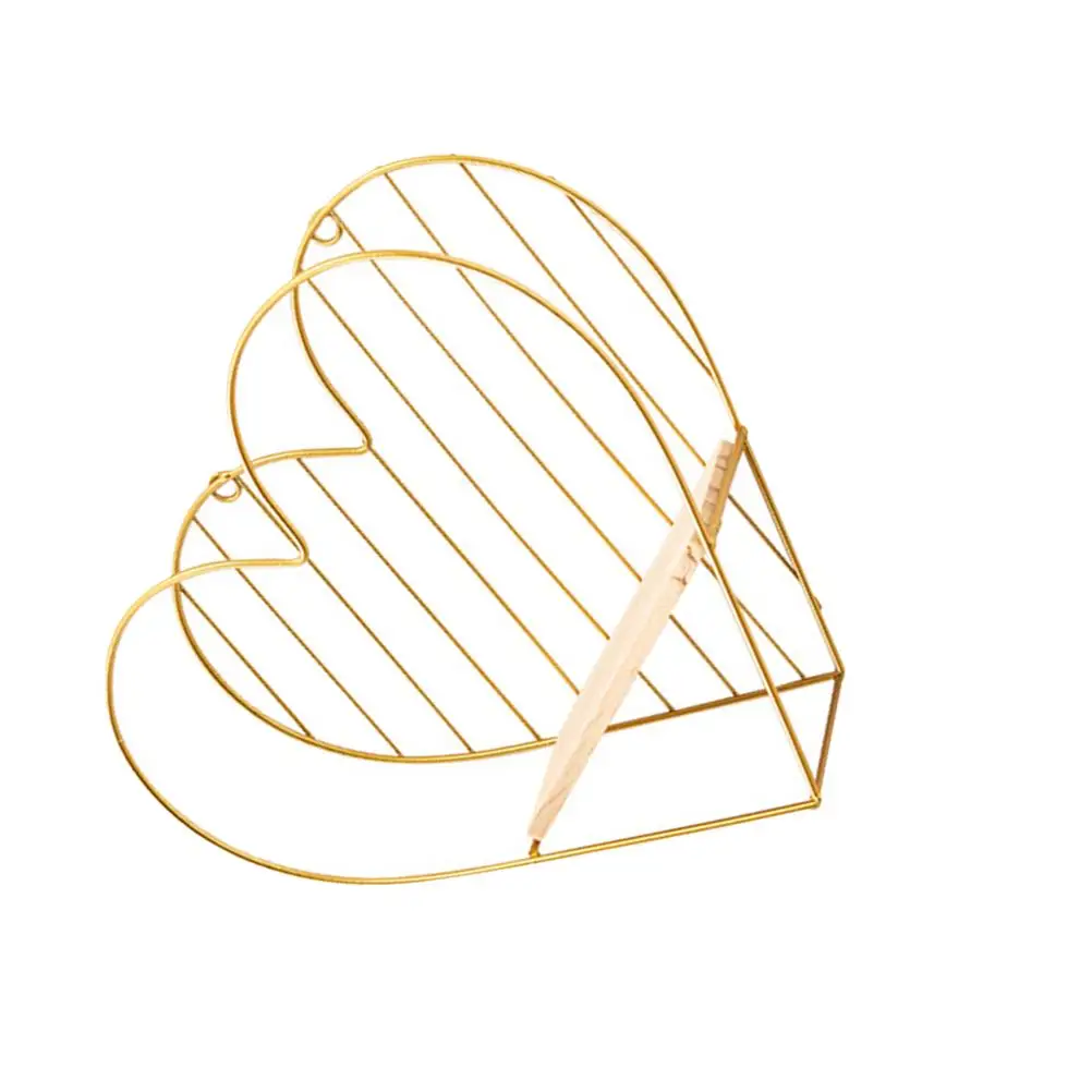 

Heart Shape Wall Hanging Rack Home Decor Iron Stand Living Room Ornament Stylish Decoration High Quality Durability