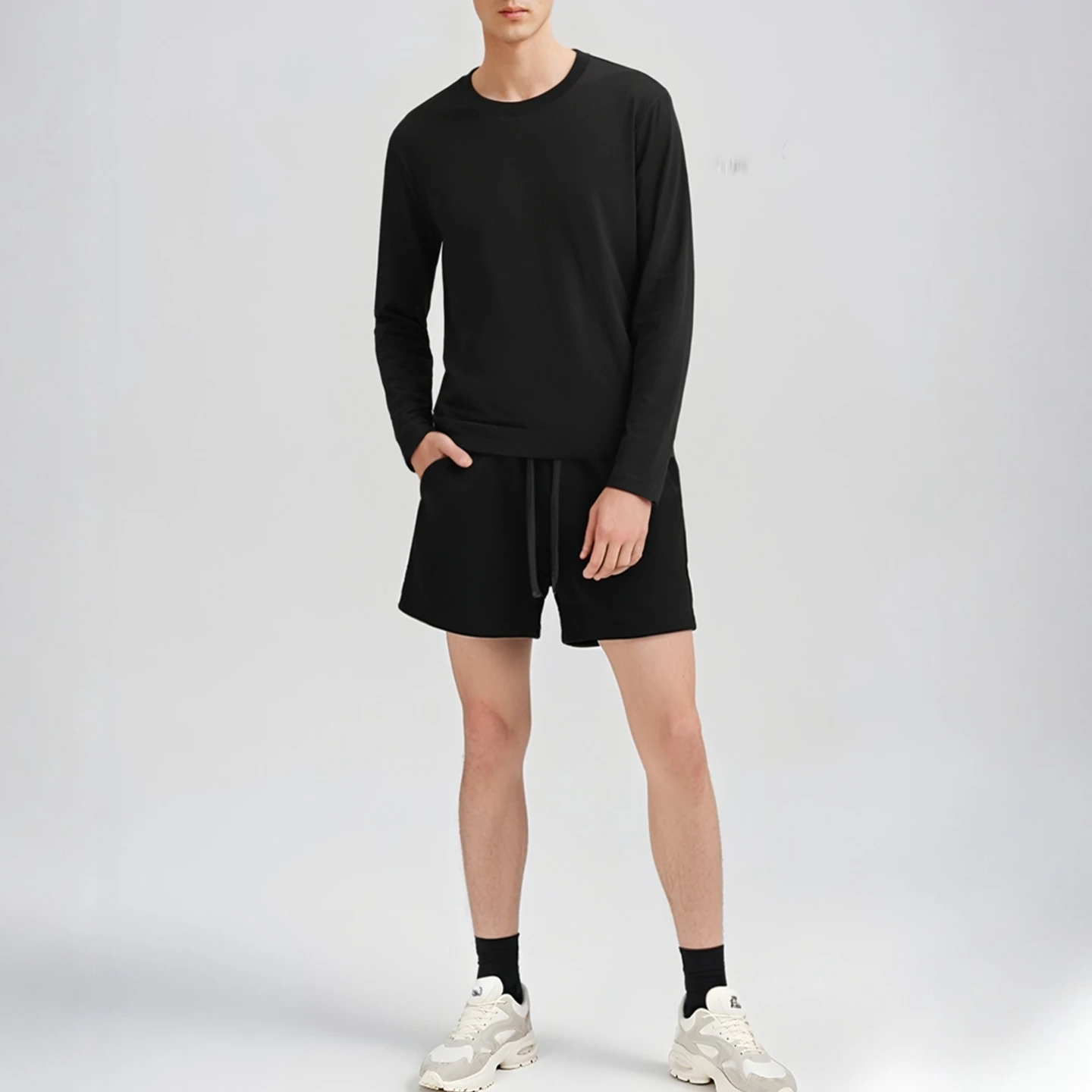 

Men's Casual Cotton Sports Shorts Fitness Running Beach Basketball Home Comfortable Training Four-Quarter Pants