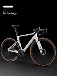 Complete Carbon Road Bicycle, Bending Handle Bike, Adult Carbon Fork, Ultra Lightweight Bike Racing Frame, Carbon Frame