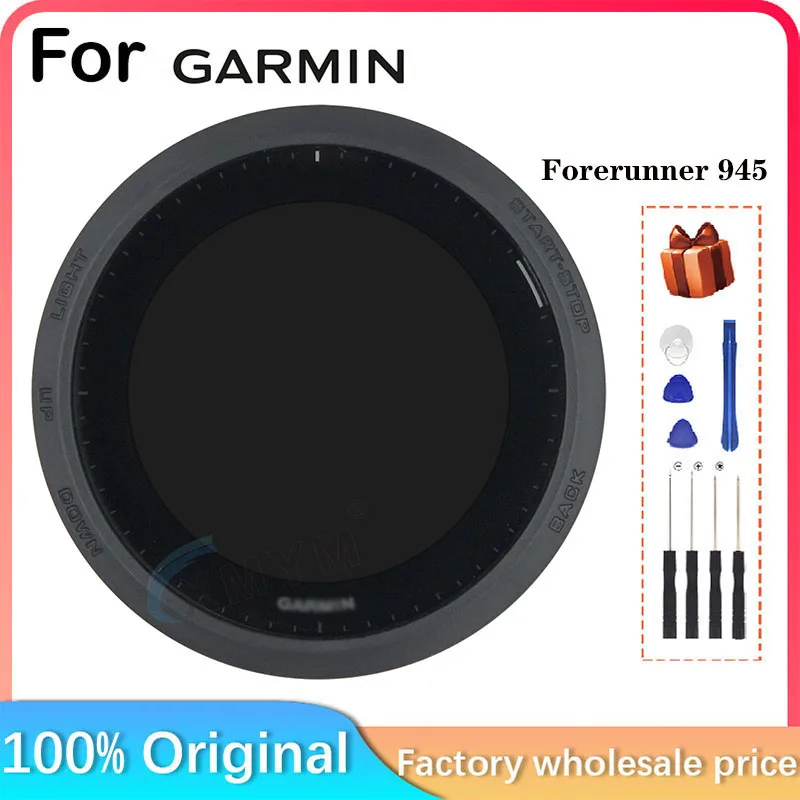 Do inteligentnego zegarka sportowego Garmin Forerunner 945 Wymienny ekran wyświetlacza LCD