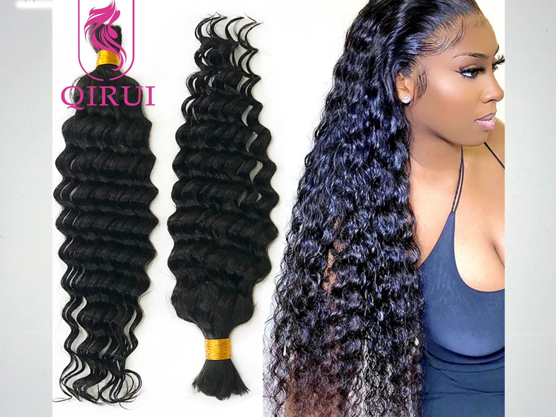 

Human Bulk Hair For Braiding 100% Remy Malaysian Human Hairs Bulk Hair No Weft Hair Weaving Braids Bundles