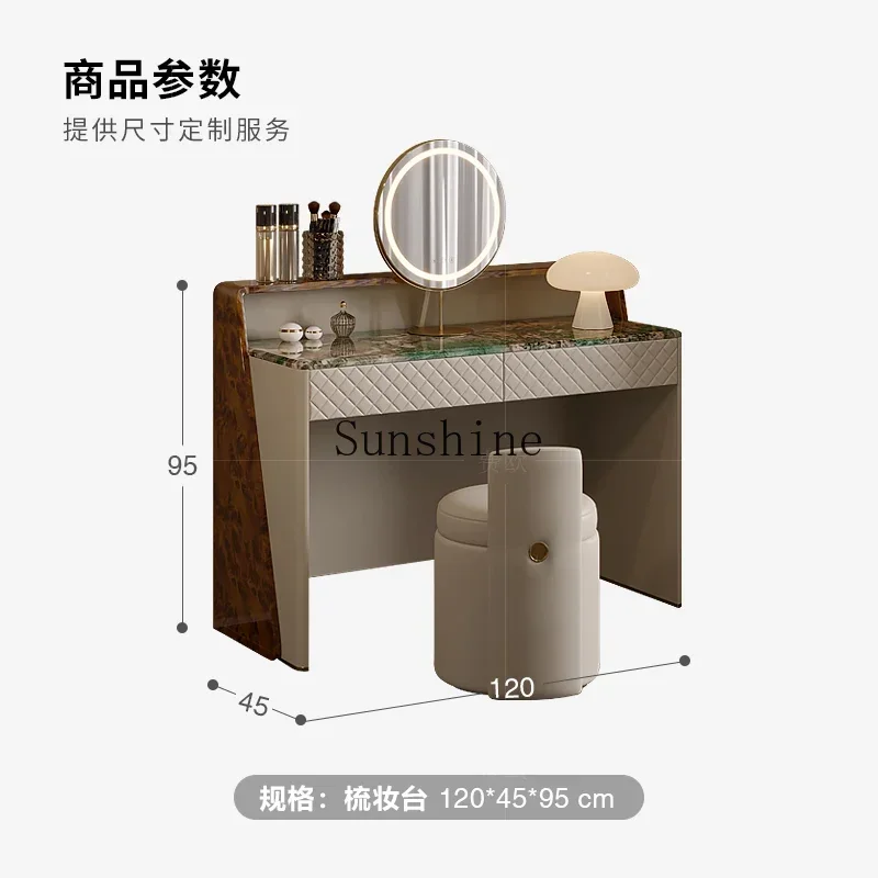 Bedroom marble paint custom modern high-end fashion makeup table  FT