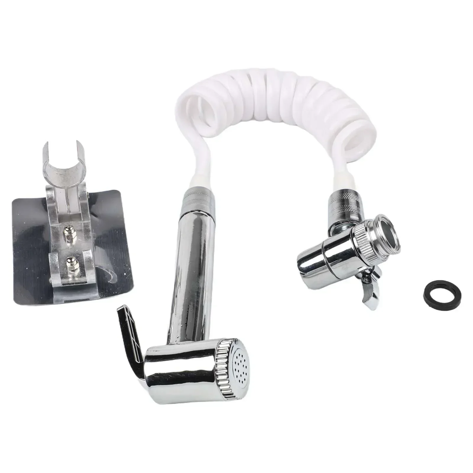 

Silver Sprayer Set ABS Faucet Hand Sink Sprinkler Base Basin Bathroom Household Pack Parts Set Useful Brand New