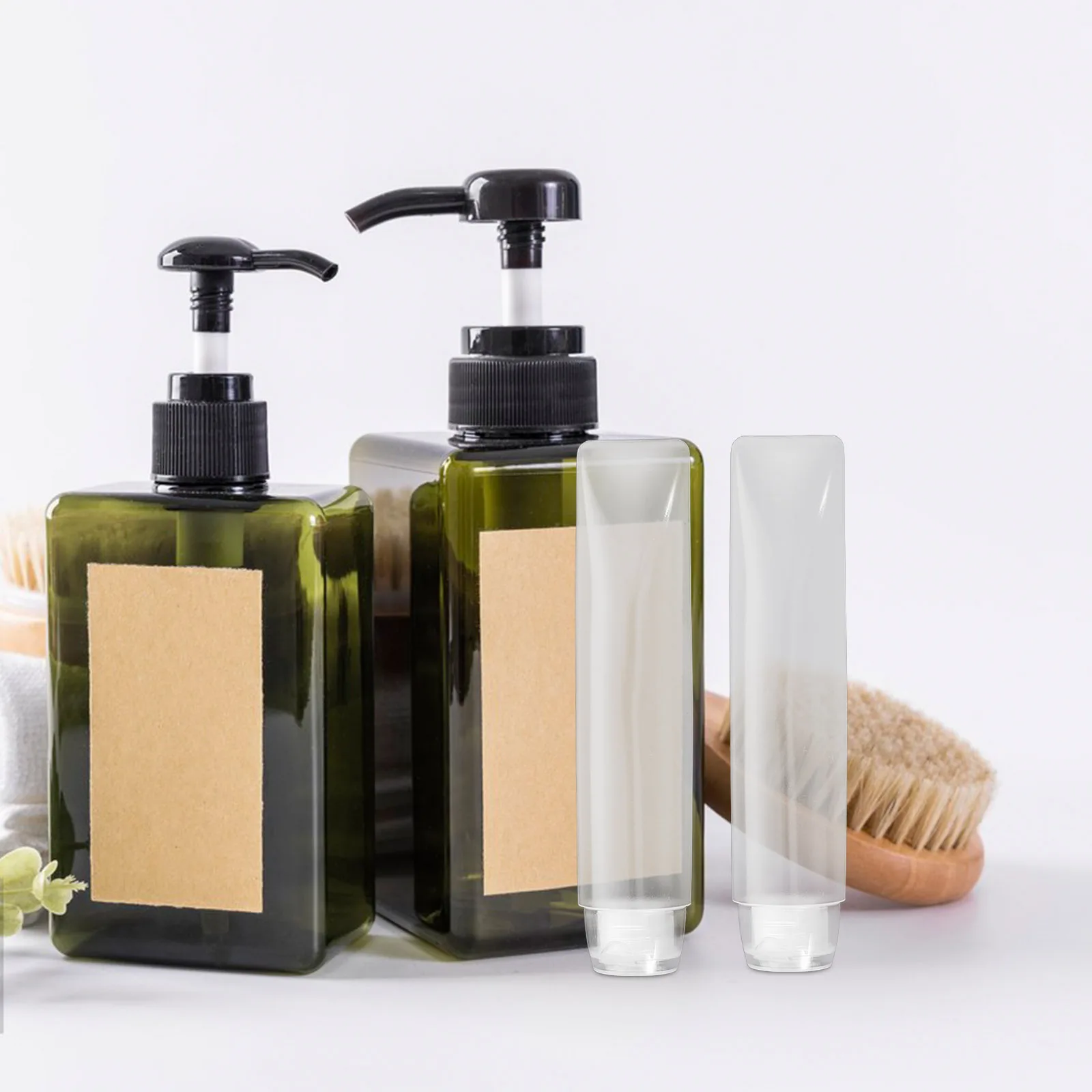 

6 Pcs Lotion Bottle Refillable Travel Bottles Moisturizing Body Cream Holder White Makeup