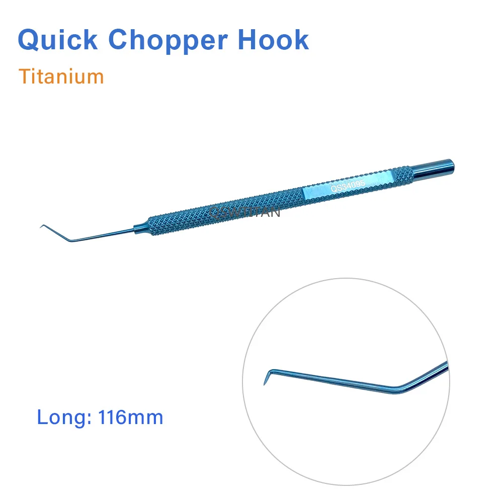 Phaco Chopper Ophthalmic Hook Ophthalmic Surgical Instrument Titanium QUICK Chopper