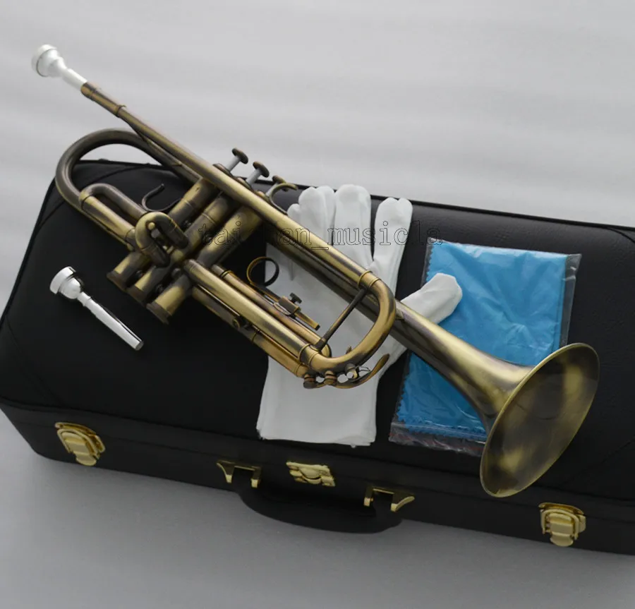 High quality High Grade Antique Bb key trumpet horn 4-7/8