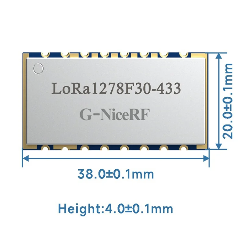 

B67C Беспроводной модуль Lora Lora1278f30 1 Вт Высокомощная передача данных на большие расстояния 470-510 МГц