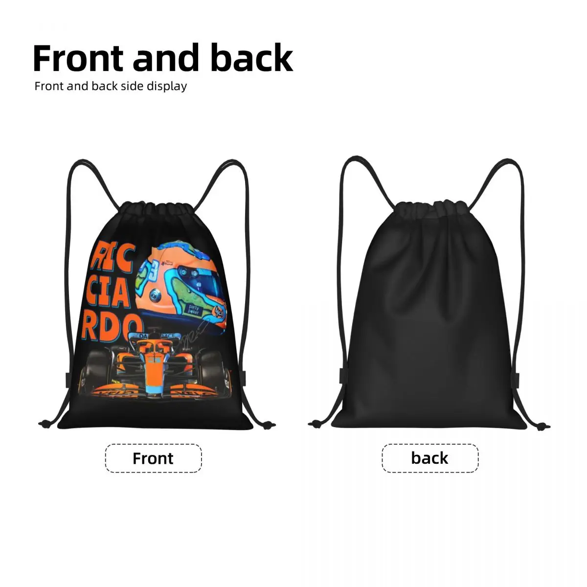 Custom Ricciardo Day Gifts borsa con coulisse per lo Shopping zaini da Yoga donna uomo Sport moto Sport palestra Sackpack