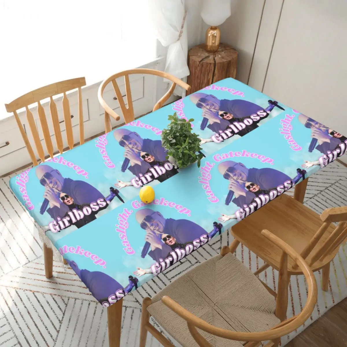 Mr. Worldwide Dice que la Cubierta de Mesa Rectangular Personalizada Girlboss, a Prueba de Aceite, para Decoraciones de Fiestas y Festivales, es la Más Vendida