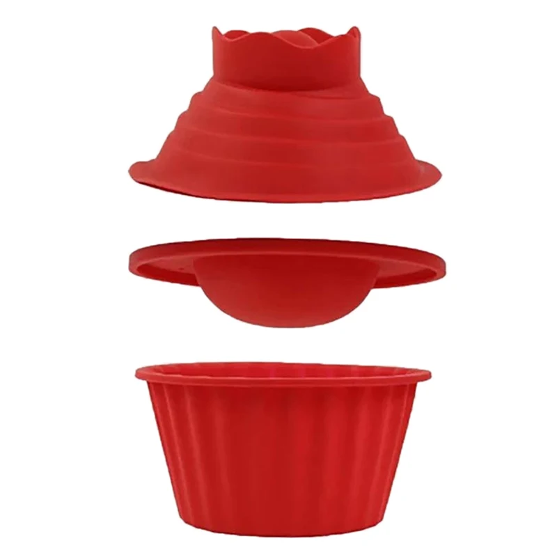 3 PCS Big Top Cupcake Silicone Mould,Heat Resistant Bake Tools Baking Maker High Quality Silicone Giant Cupcake Mold