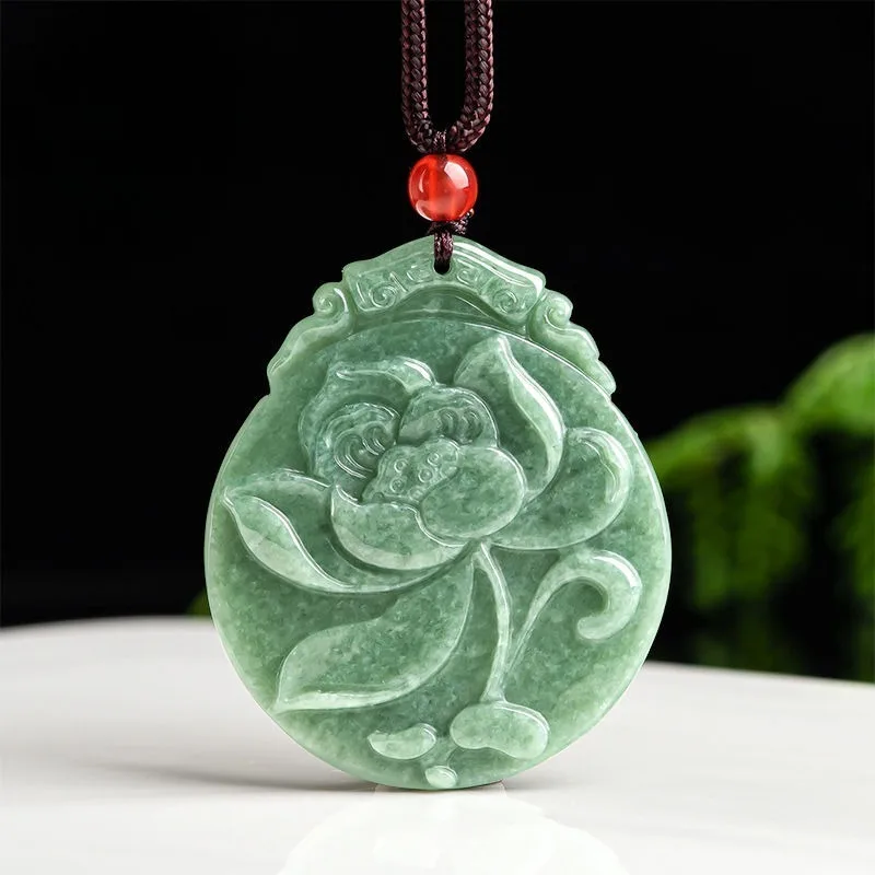 

Natural Lotus Brand Bean Seed Pendant Women's Jade Pendant