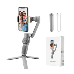 Zhiyun Smooth-Q3 Gimbal Stabilizer for Smartphone Android Cell Phone iPhone Handheld Gimble Stick w/Tripod Stand LED Fill Light