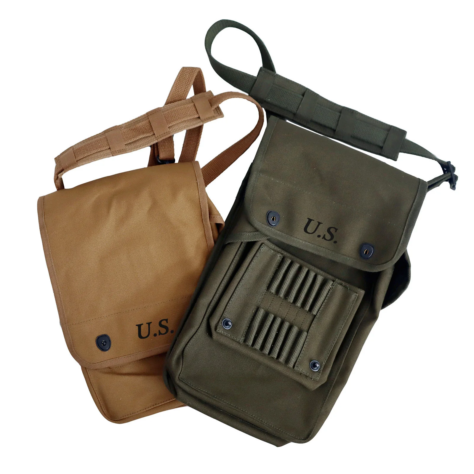 WW2 خريطة حقيبة في الهواء الطلق طبق الاصل WW2 حقيبة النثرية الأمريكية للرجال حقيبة كتف قماش حقيبة كتف