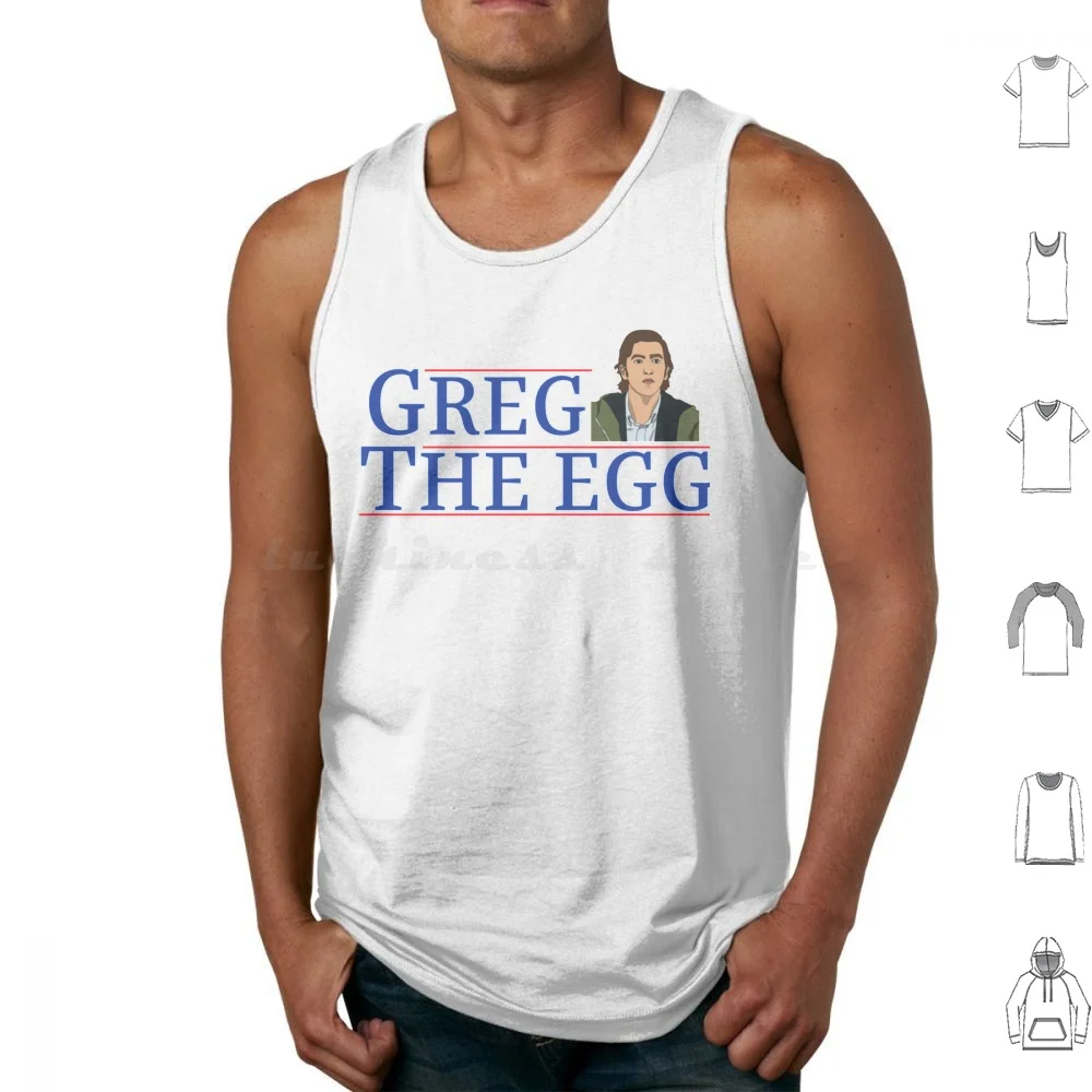Greg The Egg Reagan Bush-Cousin Greg Hirsch-Succession Tank Tops Estampado Algodón Succession Hbo Waystar Royco Waystar