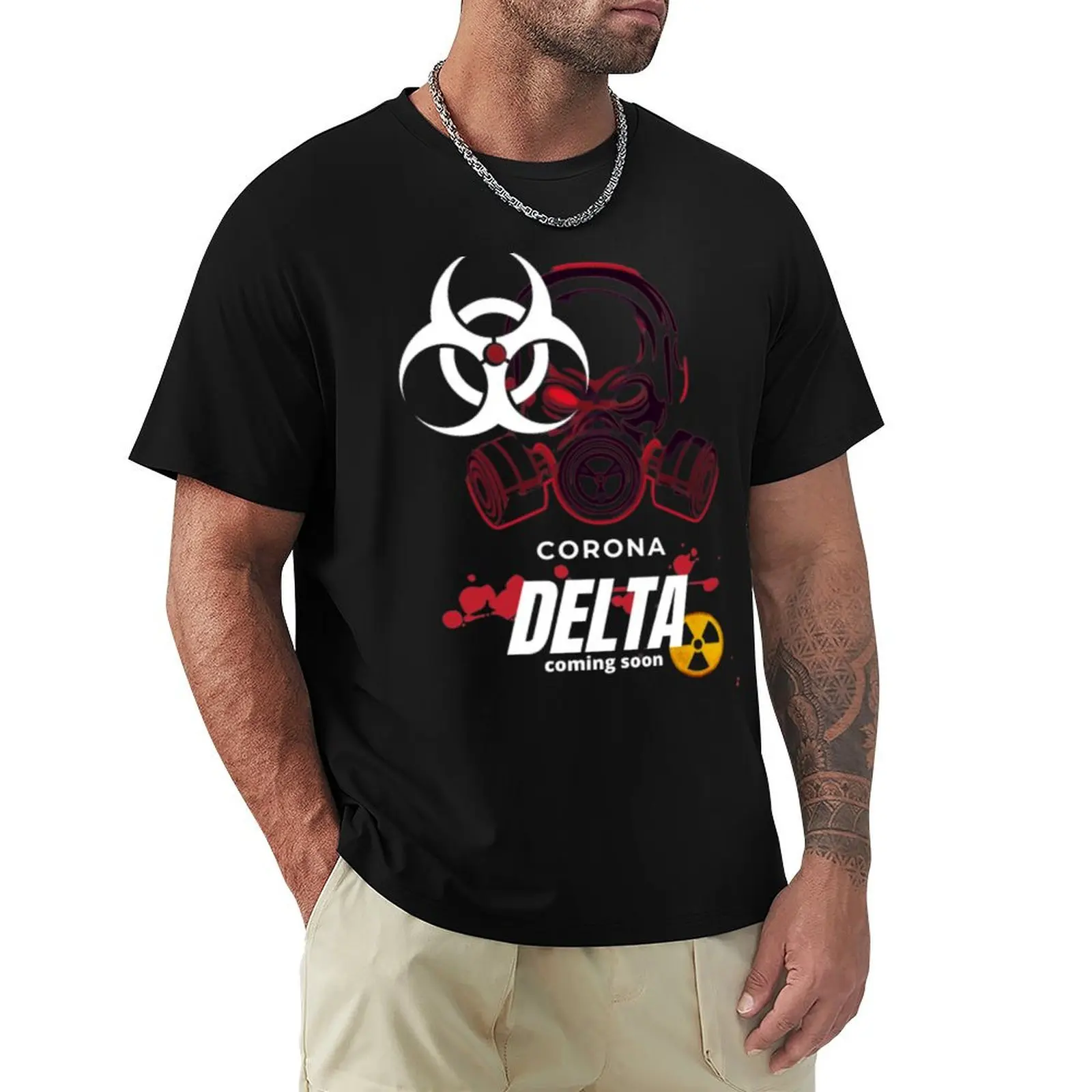 Corona Delta coming soon T-Shirt Plus Size Summer Short Sleeve T-Shirt