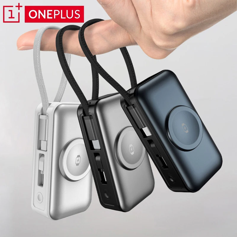 Batería Externa Magnética Inalámbrica OnePlus de 5000 mAh, 3 en 1, Carga Rápida Portátil, Compatible con Magsafe para iPhone y Xiaomi