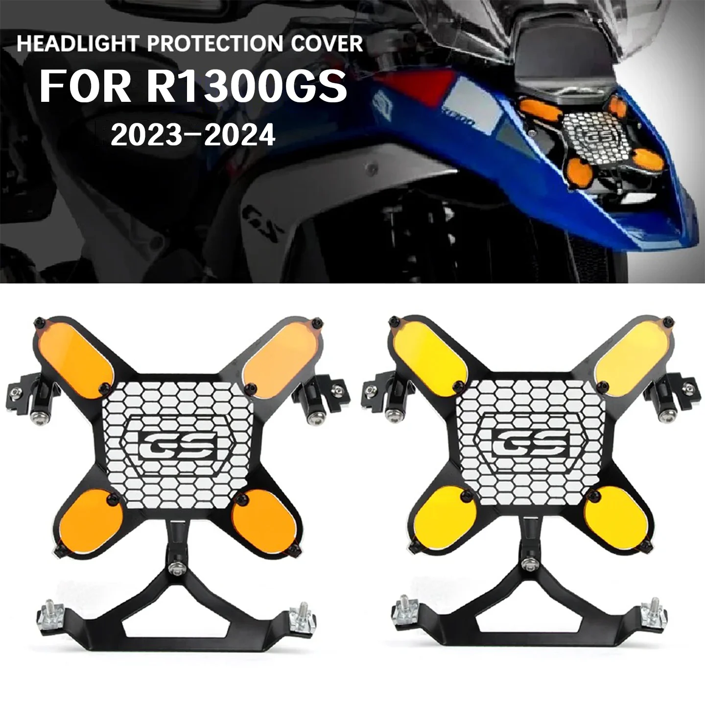 

For Motorcycle Acrylic Light Cover Protector BMW R1300GS Headlight Protector Headlight Guard Protection Cover R 1300GS 2023-2024