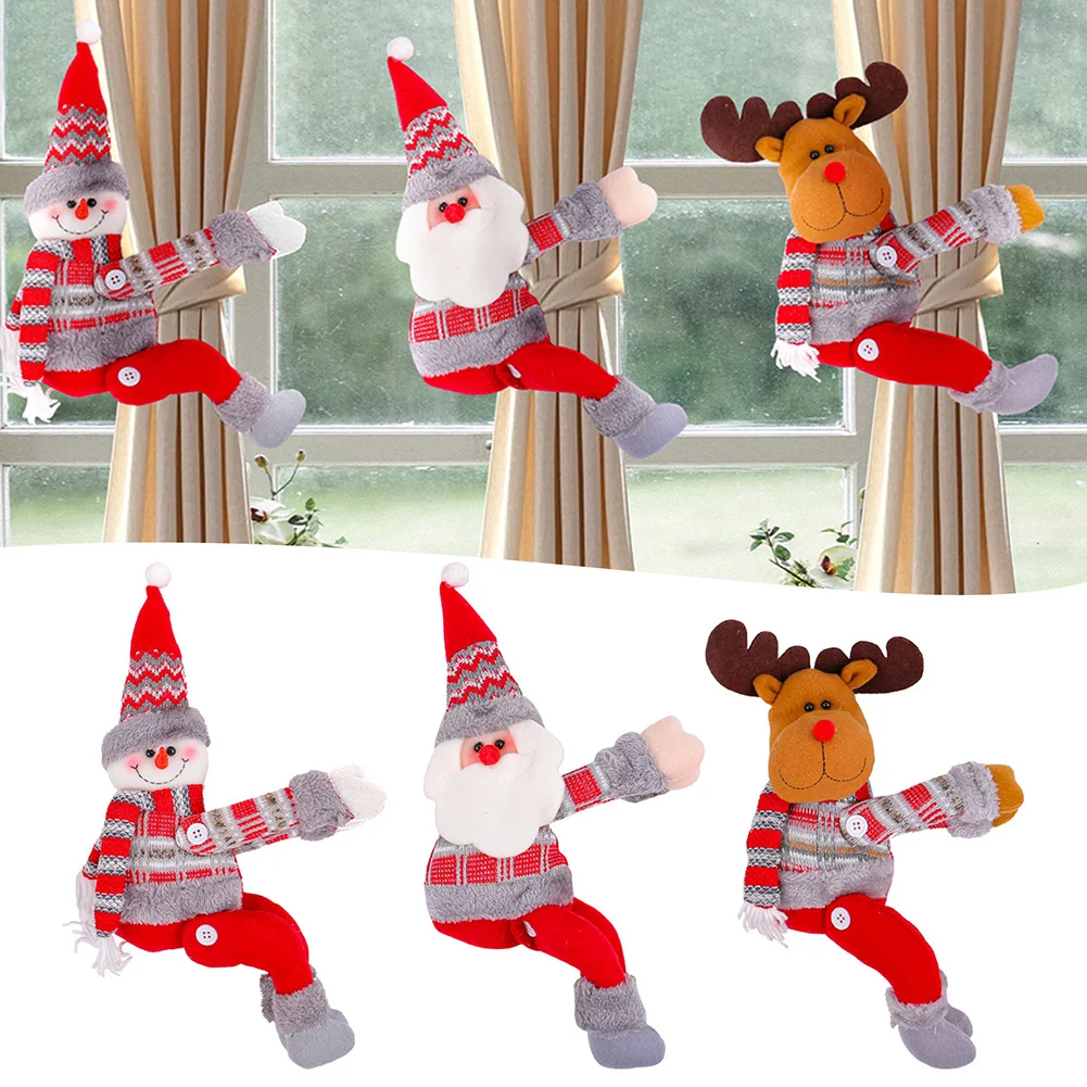 Weihnachts-Vorhang-Raffhalter, starker magnetischer Halt, verhindert Verrutschen, Weihnachtsdekoration, Akzente im Weihnachtsdesign