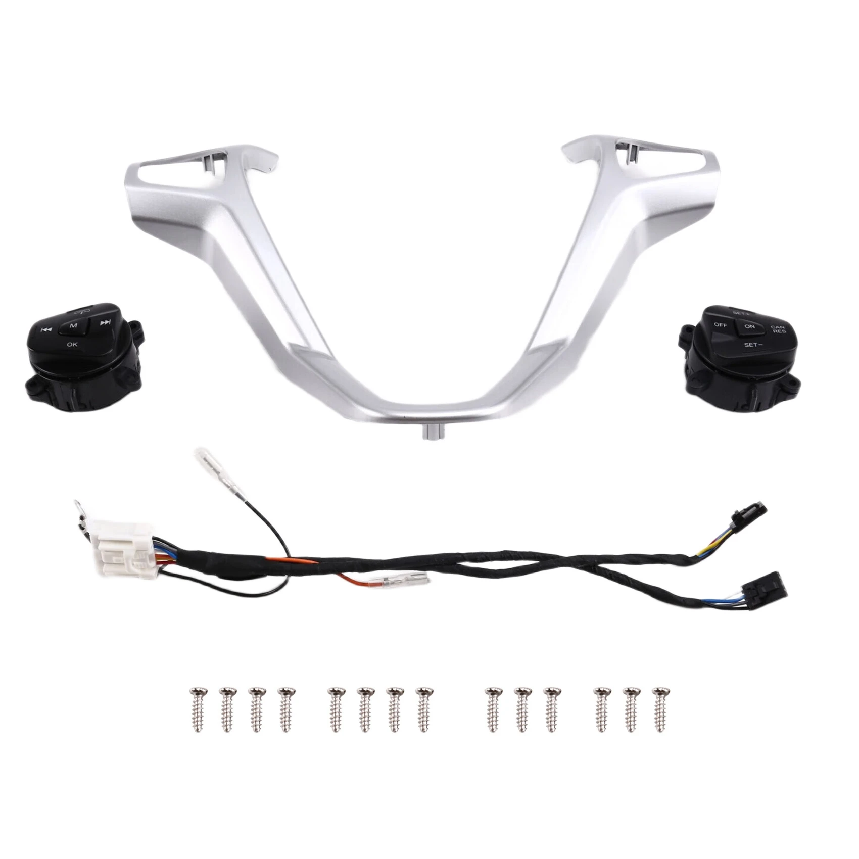 

Многофункциональный переключатель круиз-контроля на руль с рамкой и жгутом проводов для Ford Fiesta MK7 MK8 Escort Ecosport 13-15