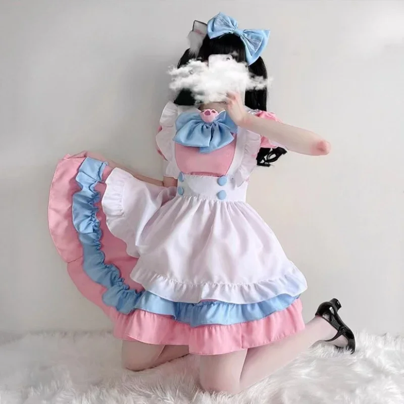 Tenue de demoiselle d'honneur Lolita, Anime Cosplay scène mignon Kawaii, robe d'halloween pour femmes, Cosplay japonais, robe Lolita