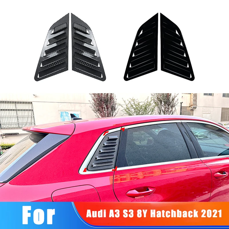 

For Audi A3 S3 8Y Hatchback 2021 Window Blinds Spoiler Car Stickers Decoration Modification Accessories