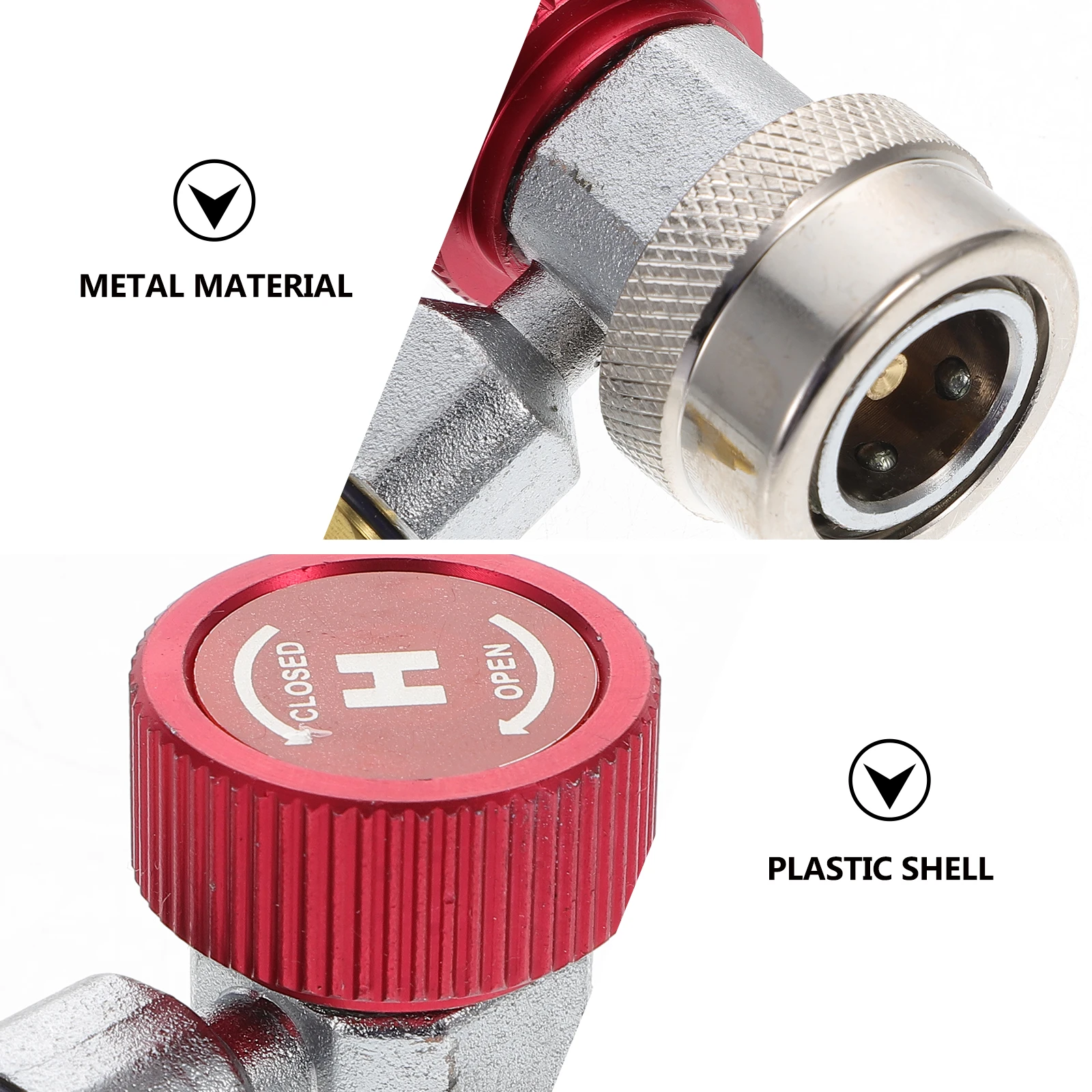 

2Nd Generation Connector Quick Connector High R134A Coupler R134A Quick Coupler Adapter Low Side 1/4\