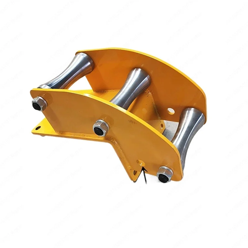 New cable pay-off pulley heavy-duty alloy steel wheel nozzle, nylon wheel straight-running triple pulley iron wheel wellhead