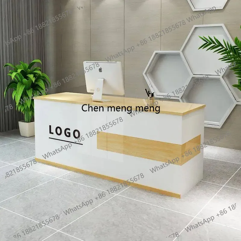 

Beauty Center Reception Desk Modern Store Coffee Shop Counter Reception Desk Clinical Service Comptoir Caisse Beauty Furniture