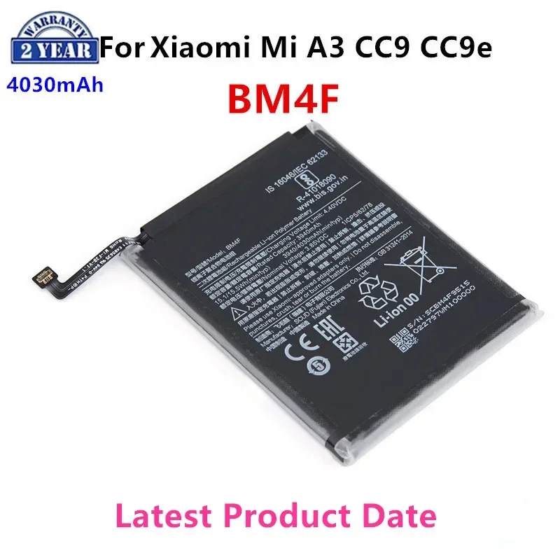 Brand New BM4F 4030mAh Battery For Xiaomi Mi A3 CC9 CC9e Mi 9 Lite High Quality Phone Replacement Batteries +Tools