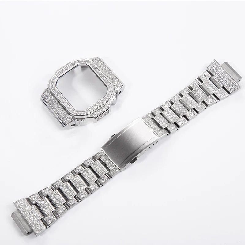 DW56005610 Diamond studded Metal Case Strap Customization Men's Watch with Diamond Set