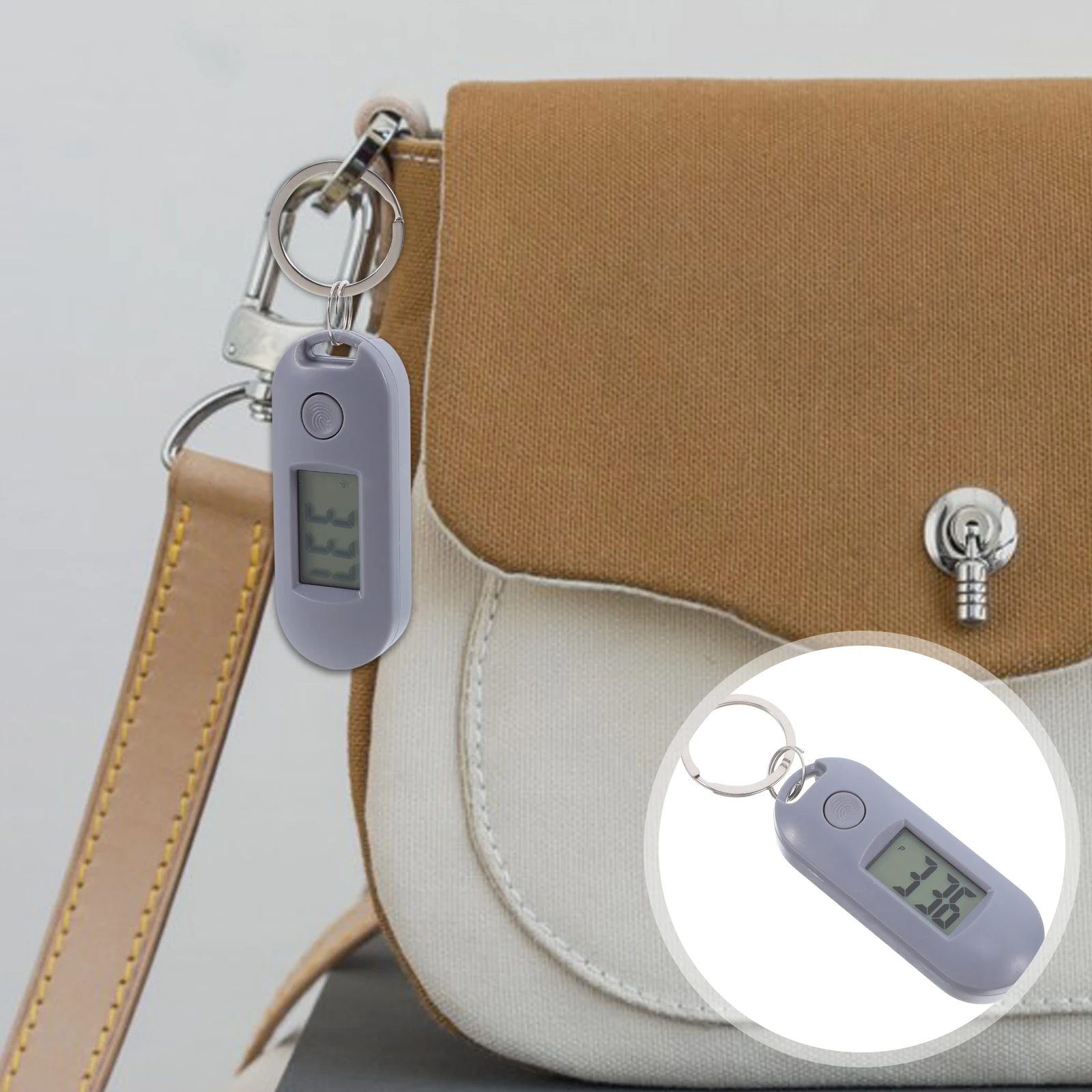 

Electronic Digital Hanging Mute Key Ring for Students Kids Elderly Lightweight Compact Plastic School Office Home Use