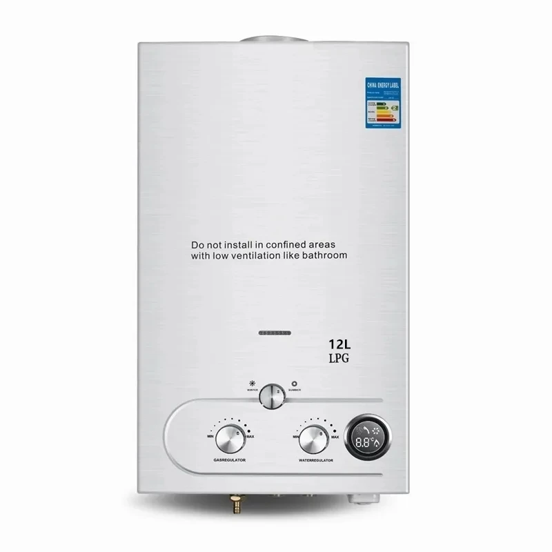 12L LPG Water Heater High Quality Portable Instant Tankless Liquefied Petroleum Gas