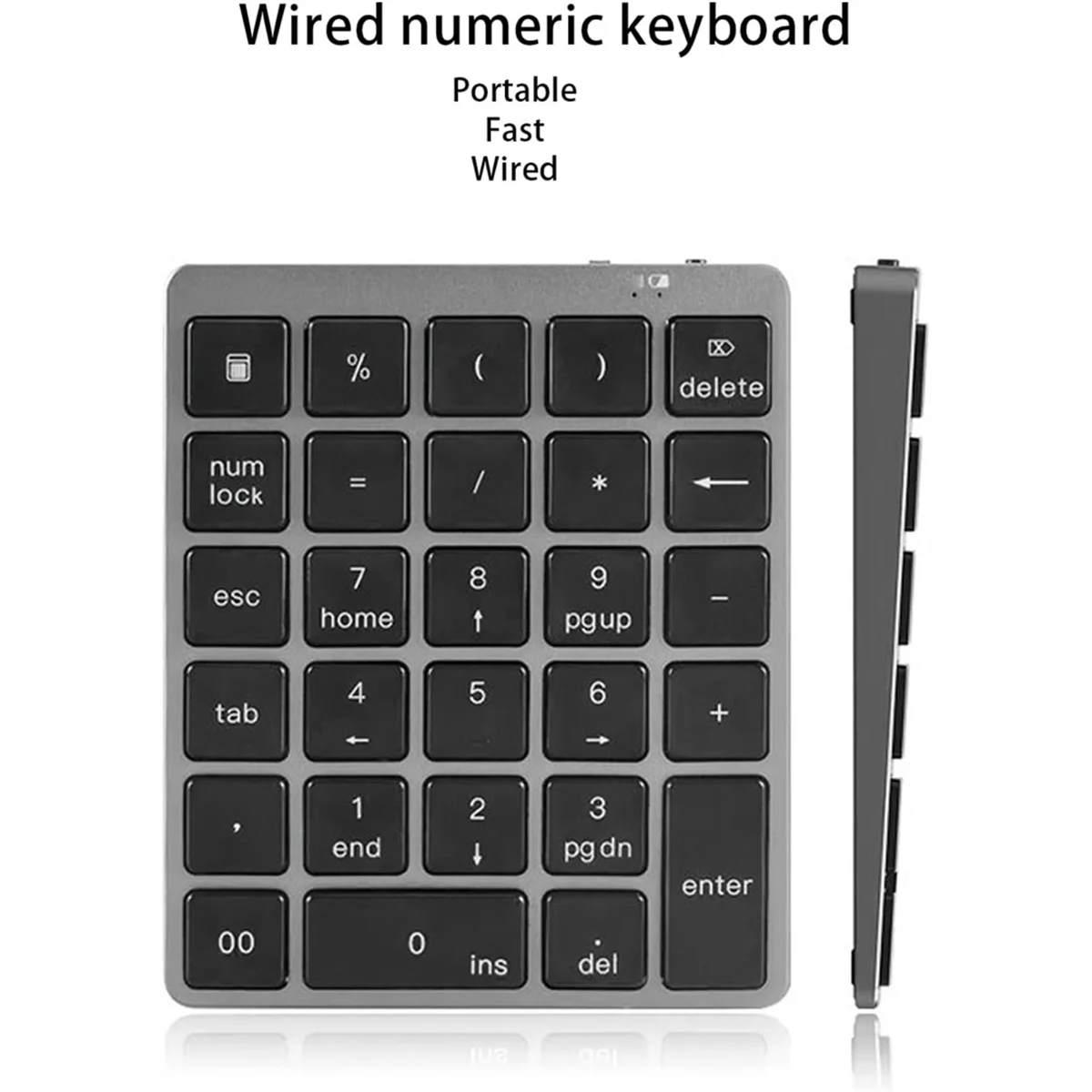 لوحة مفاتيح رقمية جديدة 3C-28، لوحة مفاتيح محمولة ذات أوضاع مزدوجة، لوحة مفاتيح سلكية رفيعة مقاومة للماء، لأجهزة الكمبيوتر المحمول والكمبيوتر