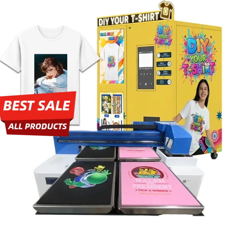 T Shirt Printer with Photo-to-Manga Generator Direct to Printer with Template Library for Cosplay Fan Gift Shop Customized