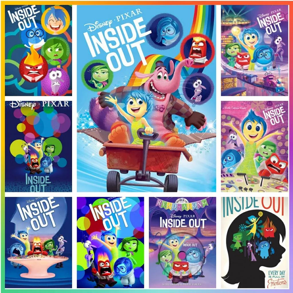 

Disney Inside Out Pixar анимация мультфильм алмазная живопись мозаика вышивка крестиком набор домашний декор 5D DIY горный хрусталь Ar