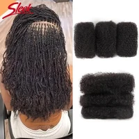 Sleek Afro Kinky Bulk Human Hair For Braiding Twist Peruvian QVR Remy Bulk Hair For Dreadlock Natural Color African Braids Hair 2