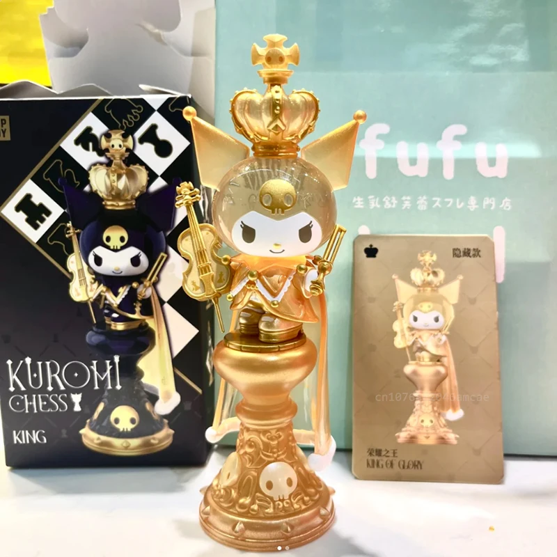 Original Sanrio Anime Figures Blind Box Kuromi Series Kuromi Chess Doll Mystery Box Room Ornament Girls Valentine'S Day Gift Toy