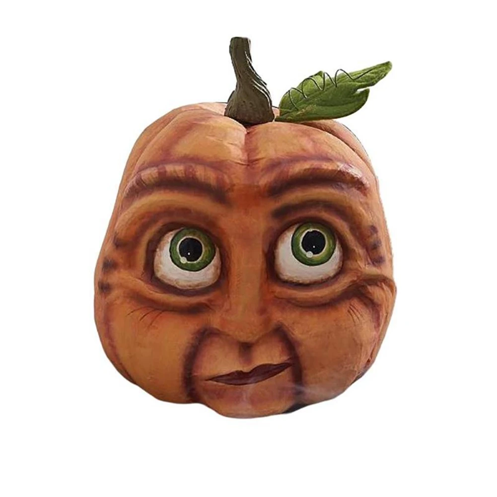 Artificial Pumpkin Fall Fake Pumpkin with Rich Expression for Halloween Thanksgiving Decoration Halloween Decoration D